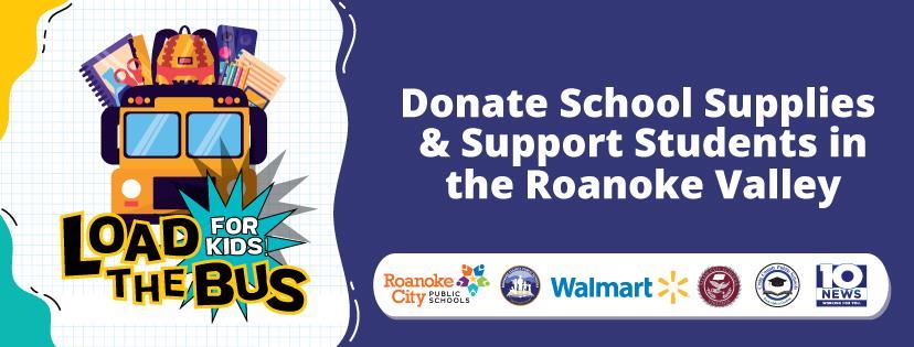 Donate school supplies to students in the Roanoke Valley